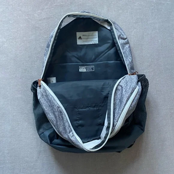 Adidas grey & white backpack. - Picture 4 of 11